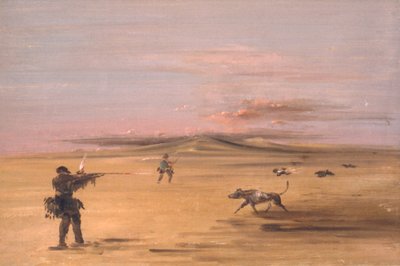 Metsäkanalintujen metsästys Missourin preerioilla tekijältä George Catlin