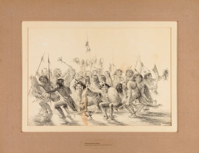 Intiaanien päänahkatanssi - ei. 31 tekijältä George Catlin