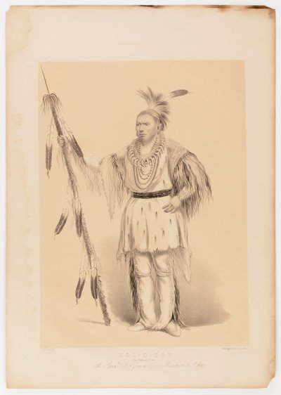 Joc-o-sot, kävelevä karhu tekijältä George Catlin