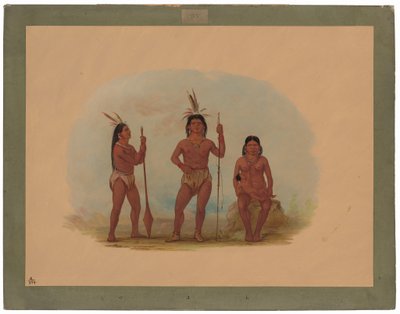 Klahoquaht päällikkö, hänen vaimonsa ja poikansa tekijältä George Catlin
