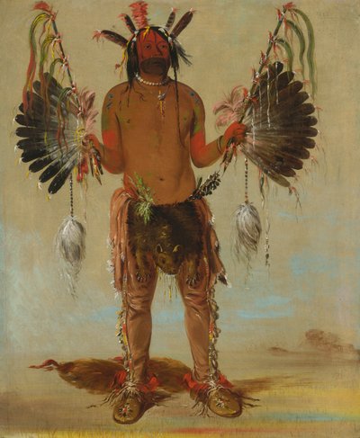 Mah-tó-he-ha, Vanha karhu, lääkemies, 1832. tekijältä George Catlin