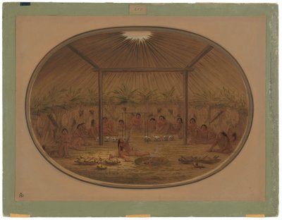 Mandan-seremonia - Vesi uppoaa tekijältä George Catlin