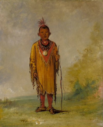 Me-sóu-wahk, Hirvenkarva, Kee-o-kúkin suosikkipoika, 1835. tekijältä George Catlin