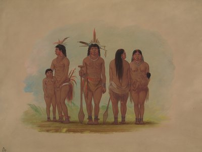 Payaguas-heimon jäsenet, 18541869. tekijältä George Catlin