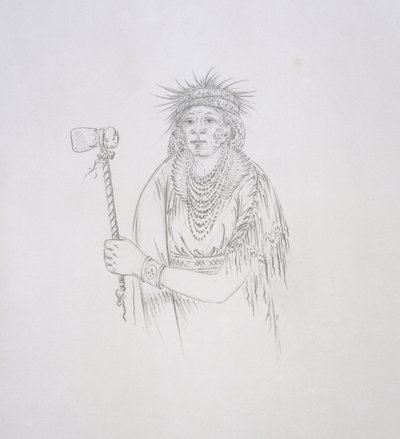 Men-son-se-a (Vasenkätinen) 1852 tekijältä George Catlin