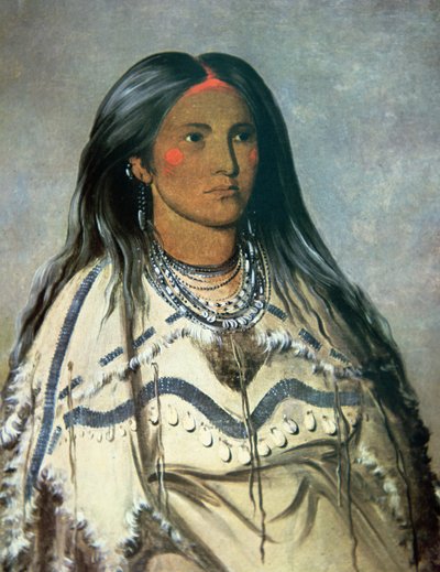 "Mint", Mandanin intialainen tyttö tekijältä George Catlin