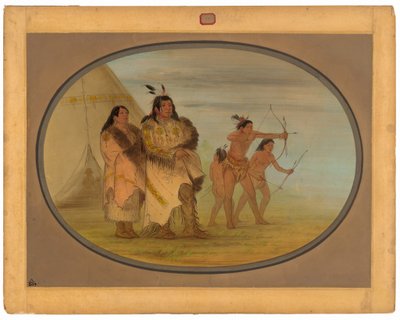 Ojibbeway-intiaanit tekijältä George Catlin