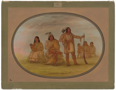 Osceola ja neljä seminoli-intiaania tekijältä George Catlin