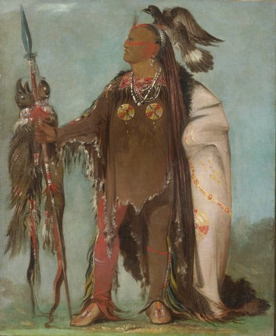 Pa-rís-ka-róo-pa, Kaksi varista, yhtyeen päällikkö. tekijältä George Catlin