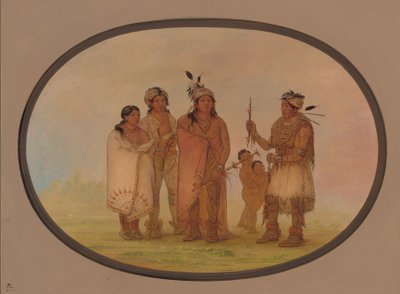 Shawanon intiaanit, 18611869. tekijältä George Catlin