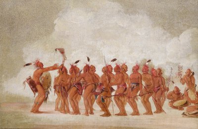Orjatanssi, Sac ja Fox tekijältä George Catlin