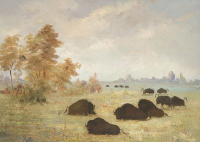 Stalking Buffalo, Arkansas tekijältä George Catlin