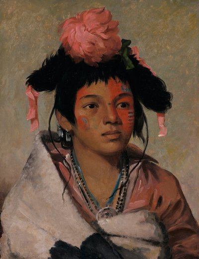 Tcha-cauk-o-ko-maugh, suuri päällikkö, poika, tekijältä George Catlin