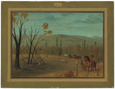 Cheyenne-veljekset palaavat syysmetsästään tekijältä George Catlin