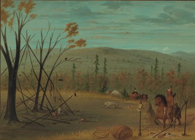 Cheyenne-veljekset palaavat syysmetsästystä, 18611869. tekijältä George Catlin