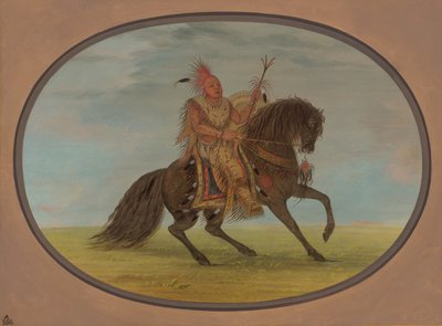 The Running Fox on a Fine Horse - Saukie, 18611869. finlandès tekijältä George Catlin