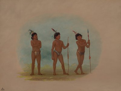 Kolme Auca-lasta, 18541869. tekijältä George Catlin
