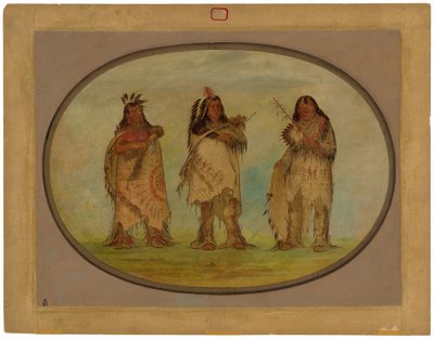 Sioux-heimon kolme arvostettua soturia tekijältä George Catlin