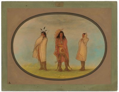 Kolme irokeesi-intiaania tekijältä George Catlin