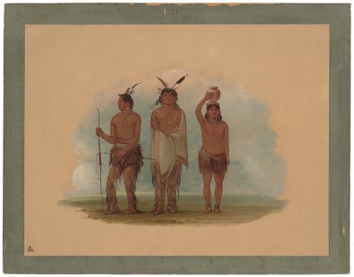 Kolme Walla Walla -intiaania tekijältä George Catlin