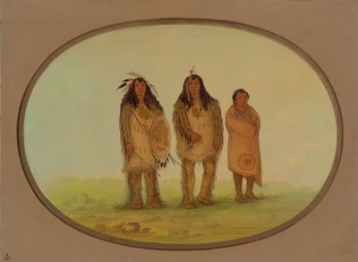 Kaksi Nezperce Warrioria ja poika, 18551869. tekijältä George Catlin