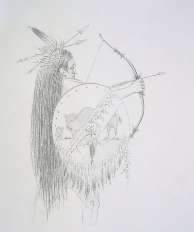 Un-ka-ka Ha-hon-she-kaw (Pitkät sormenkynnet) 1852 tekijältä George Catlin