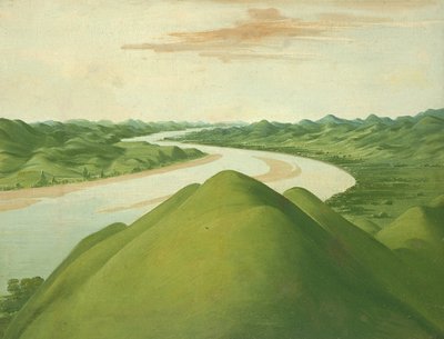 View in the Cross Timbers, Texas, 1832 tai 1834-1835. tekijältä George Catlin