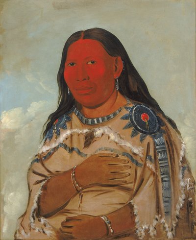 Kahden varisen vaimo, 1832. tekijältä George Catlin