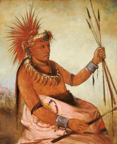 Wos-cóm-mun, Kiireinen mies, rohkea, 1832. tekijältä George Catlin