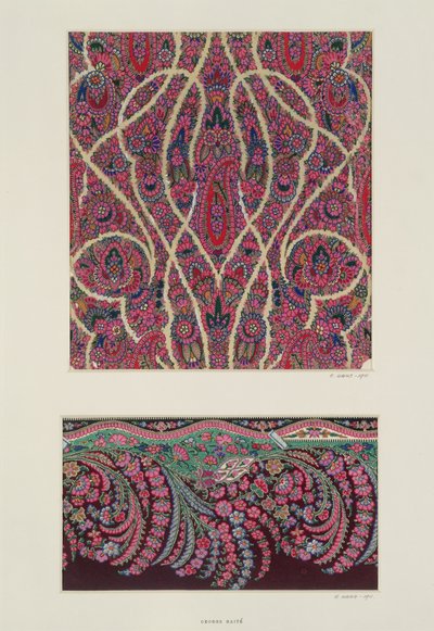 Kangasmalleja Paisley Shawlsille, n. 1871 tekijältä George Charles Haite