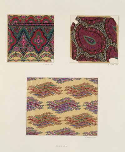 Kangasmalleja Paisley Shawlsille, n. 1871 tekijältä George Charles Haite