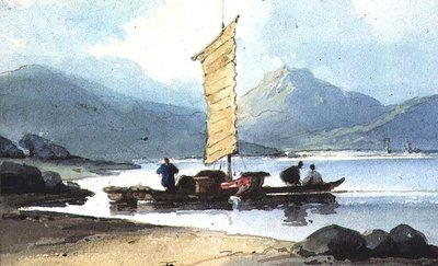 Vene keltaisella purjeella, Kiina tekijältä George Chinnery