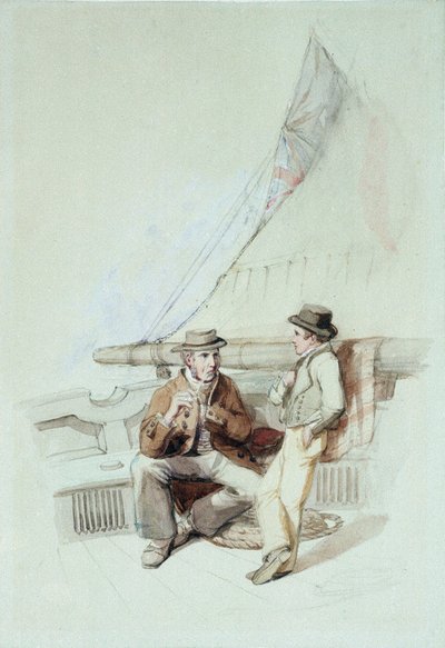 Bramble ja Jack viedään ranskalaiseen satamaan tekijältä George Clarkson Stanfield