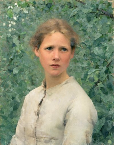 Tytön pää tekijältä George Clausen