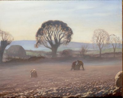 Syksyinen aamu - Perunan sato tekijältä George Clausen