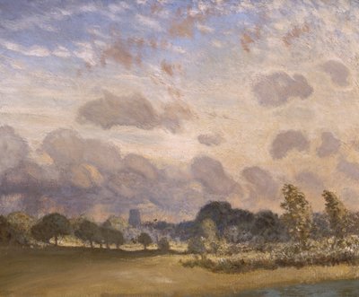 Claveringin kirkko, vuodelta 1908. tekijältä George Clausen