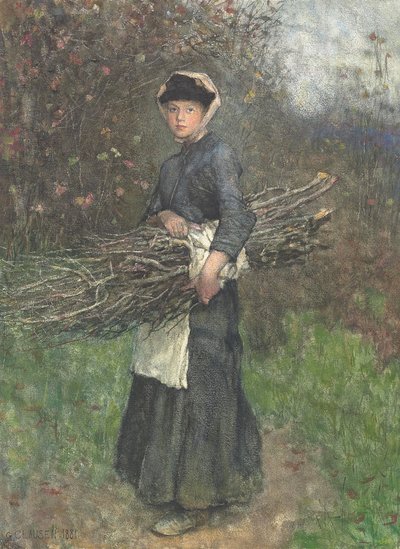 Polttopuiden kerääminen tekijältä George Clausen