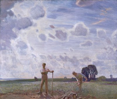 "Pelloilla kesäkuussa", 1914 tekijältä George Clausen
