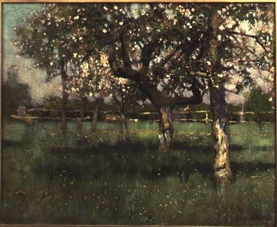 Orchard Scene, 1880-luvun puoliväli tekijältä George Clausen