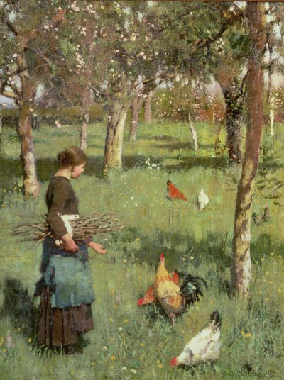 Huonekalut ja erilaiset esineet 1100- ja 1300-luvuilta tekijältä George Clausen