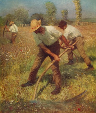 The Mowers, c1891, c1915 tekijältä George Clausen