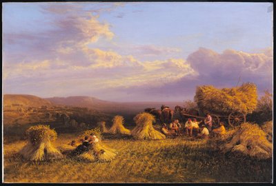 Sadonkorjuukohtaus, 1876 tekijältä George Cole