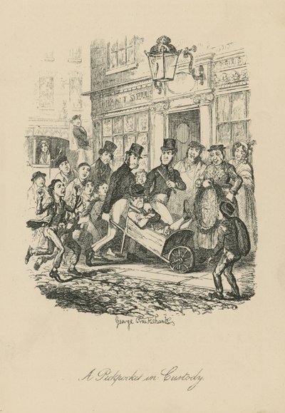 Taskuvaras pidätettynä tekijältä George Cruikshank