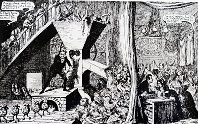 Hikoileva työmies tekijältä George Cruikshank