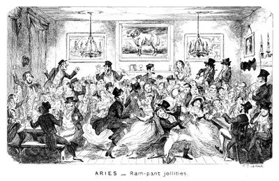 Oinas - Ram-housut jollities, 19th century. tekijältä George Cruikshank