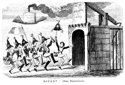 Elokuu - Idees Napoliennes, 1800-luku. tekijältä George Cruikshank