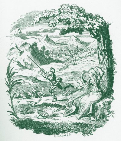 Veljekset Grimm Lasten ja tekijältä George Cruikshank