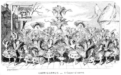 Capricornus - Caper-o-corns, 1800-luku. tekijältä George Cruikshank
