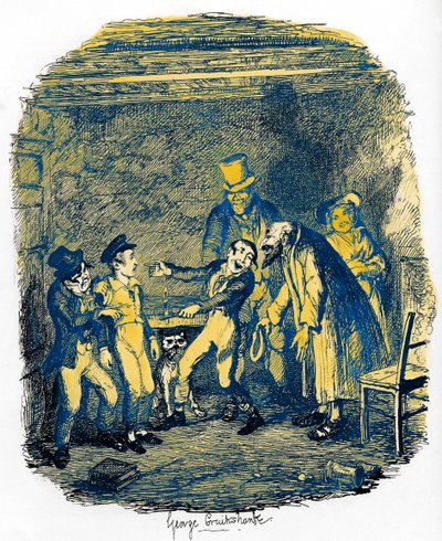 Charles Dickensin Oliver Twistin seikkailut tekijältä George Cruikshank