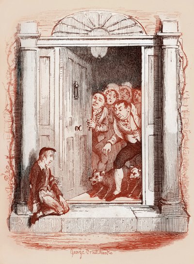 Charles Dickensin "Oliver Twistin seikkailut" tekijältä George Cruikshank